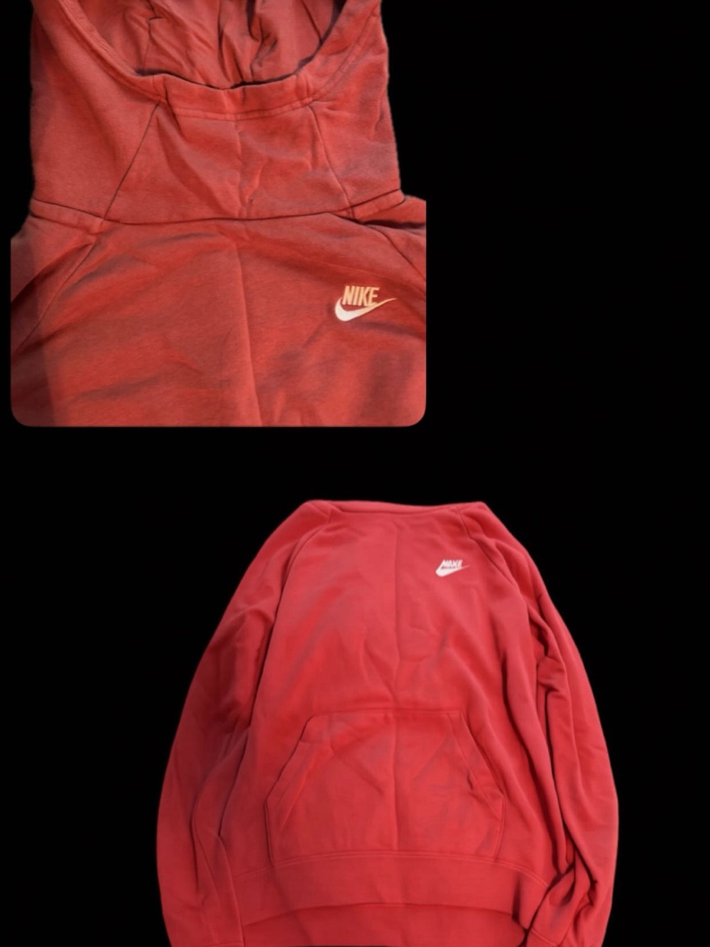 Nike Maroon Pullover Sweatshirt with White Logo Tag